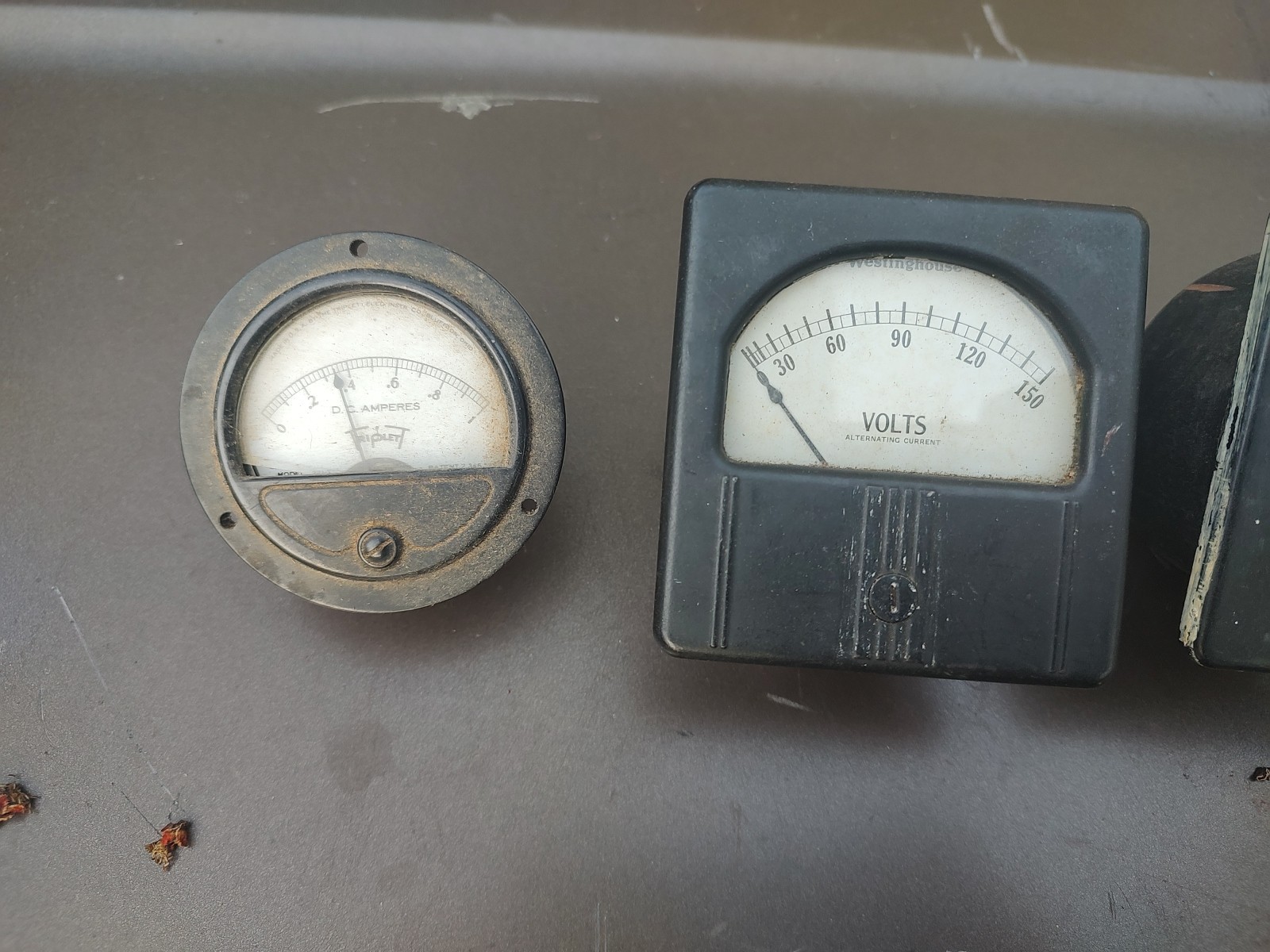 Lot Of 3 Panel Meters