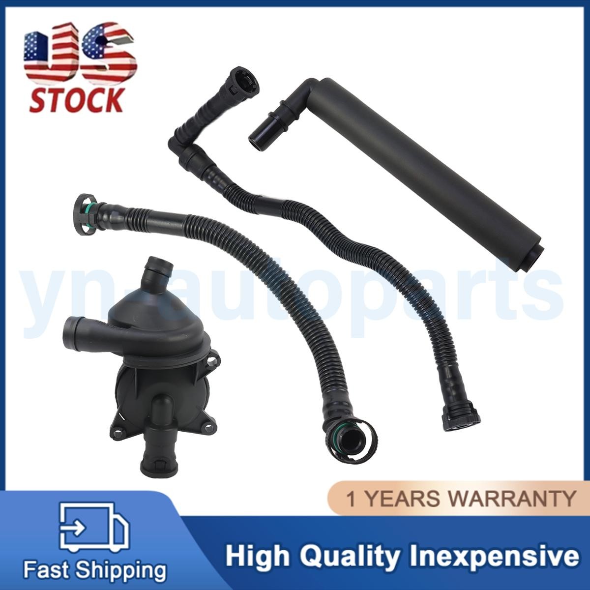 4PCS Crankcase Breather Vent Valve + Hose Kit for BMW E46 E90 E91 E81 E83 X3 Z4