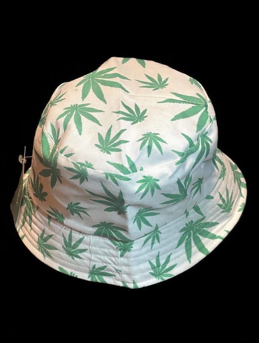 Unisex Leaf Pattern Bucket Hat