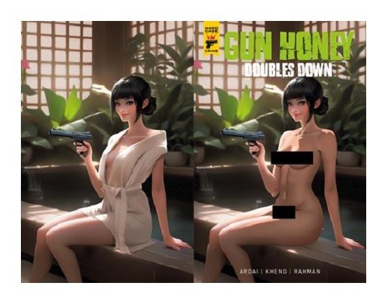 GUN HONEY DOUBLES DOWN #4 RARE TEMPTER ADULT VARIANT NM TITAN PRE-SALE 9/23/2026