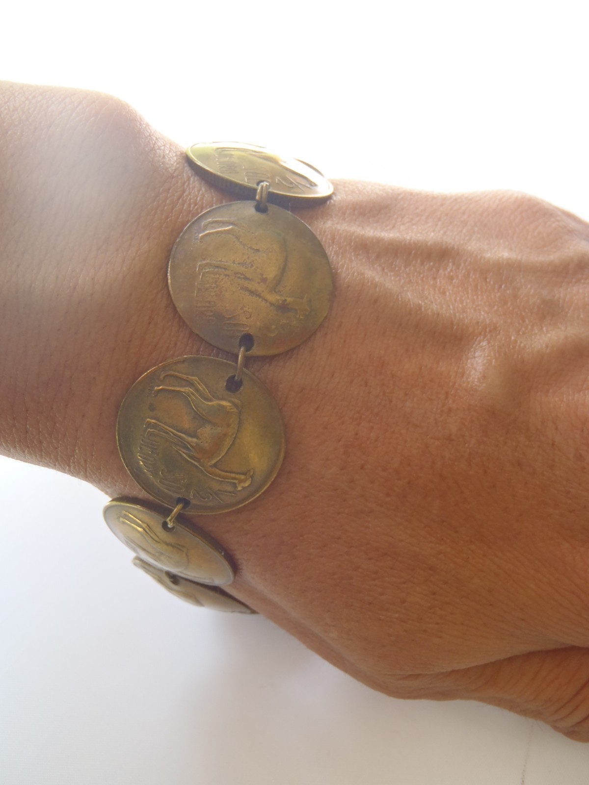 Peruvian Peru Coin Bracelet