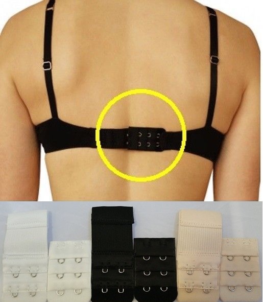 Combo of 6 Bra Extenders 2 Hooks and 2 hooks Elastic Bra Extensions