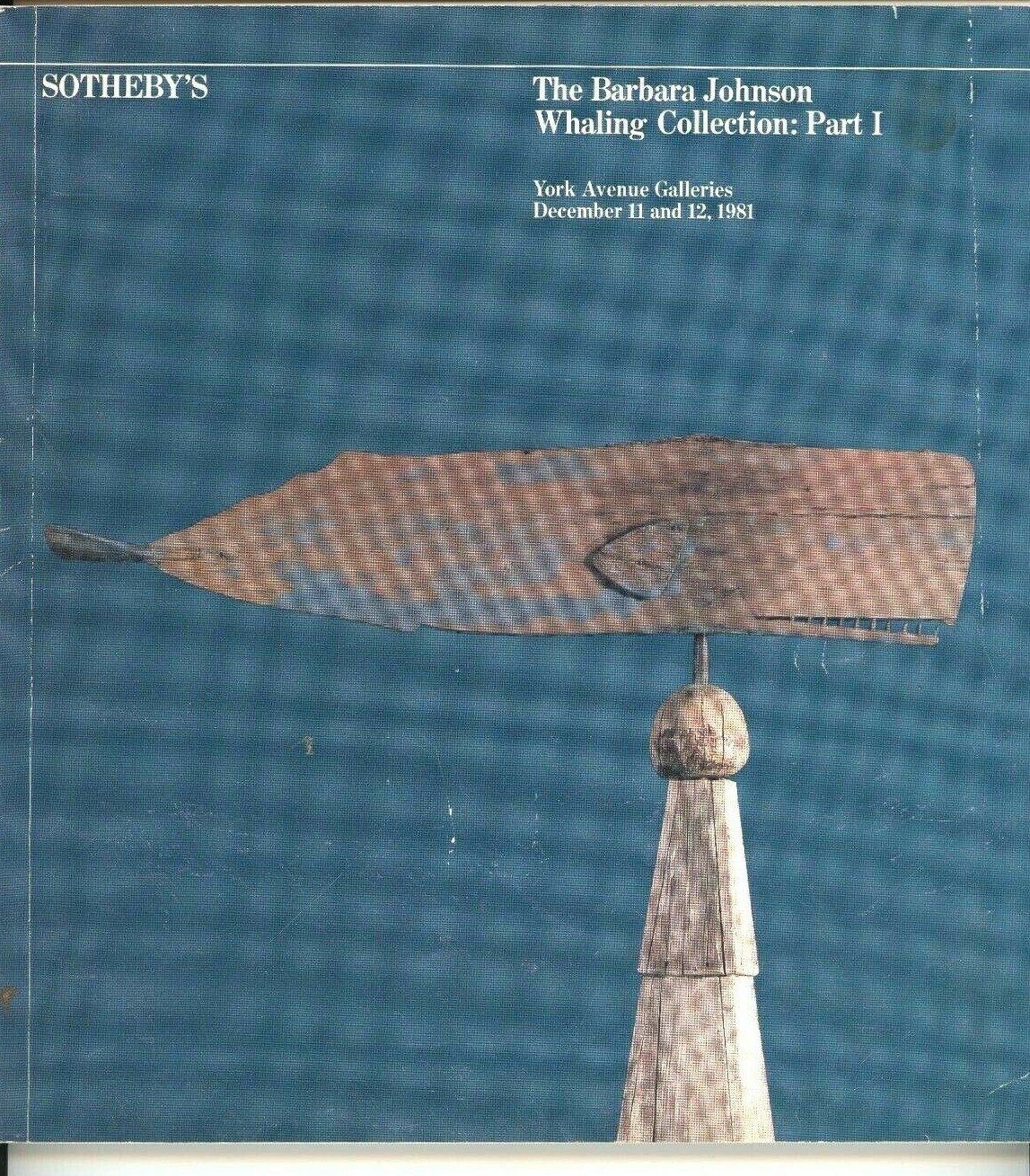 Sothebys Auction 1981 Barbara Johnson Whaling Collection Part 1 Prints Paintings