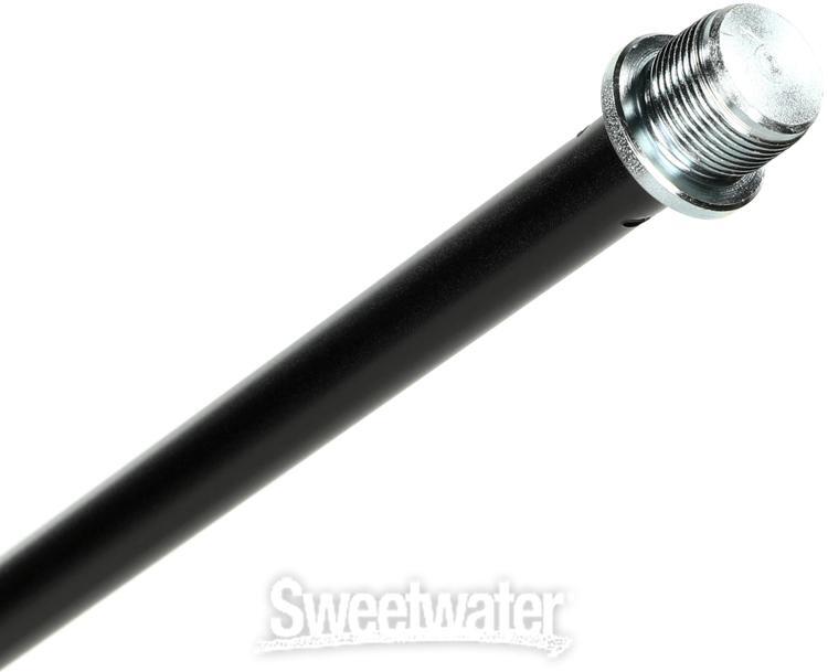 K&M Microphone Stand with Telescoping Boom Arm - Black