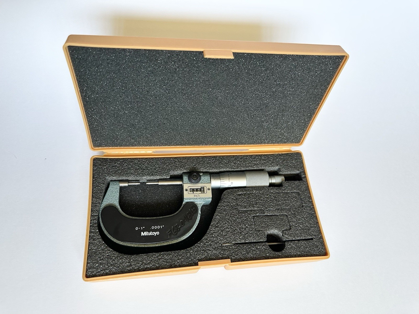Vintage Mitutoyo 131-166 Micrometer with Original Case  – Great Condition