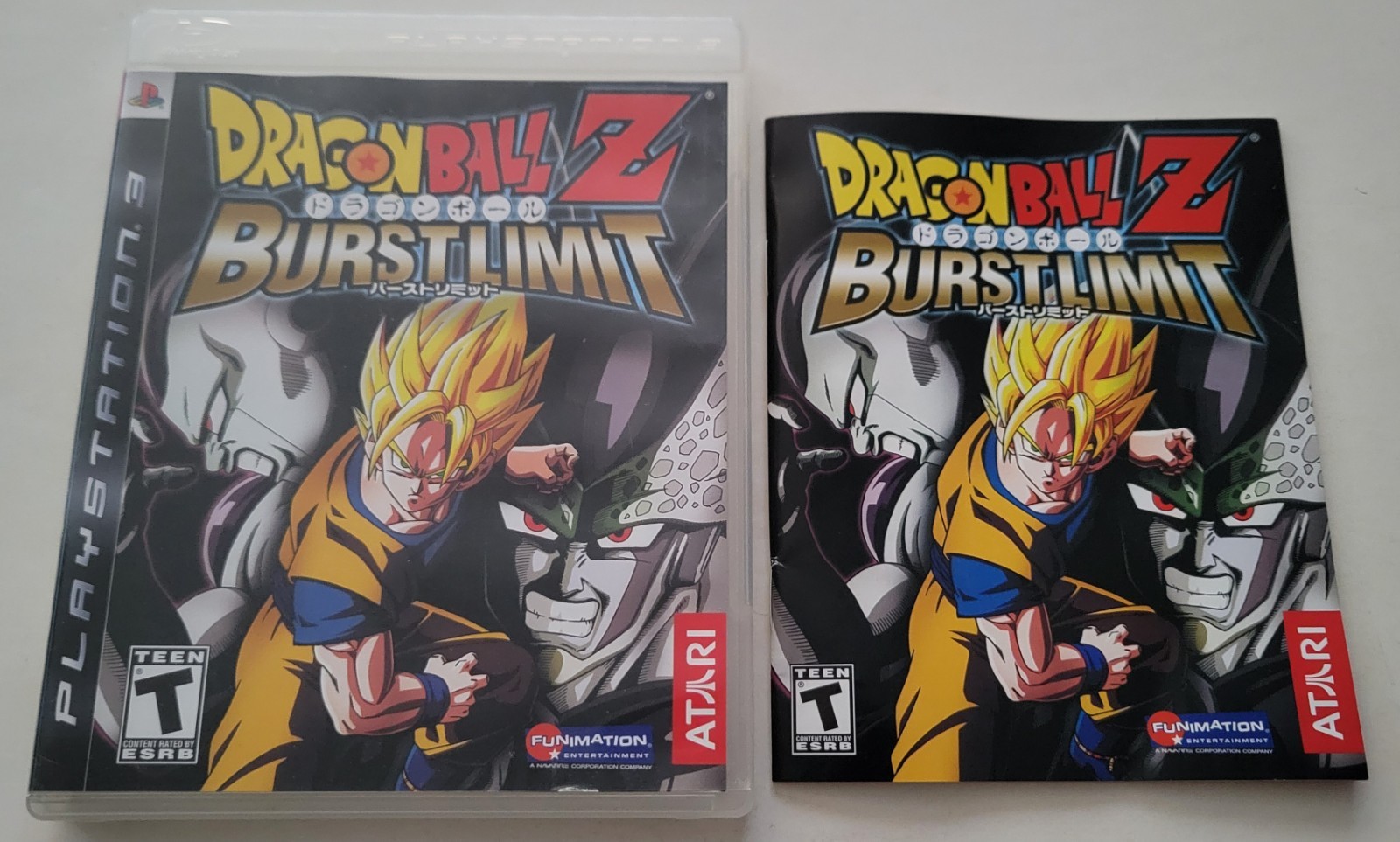 CASE & MANUAL ONLY - Dragon Ball Z: Burst Limit (PlayStation 3, 2008) Very Good!