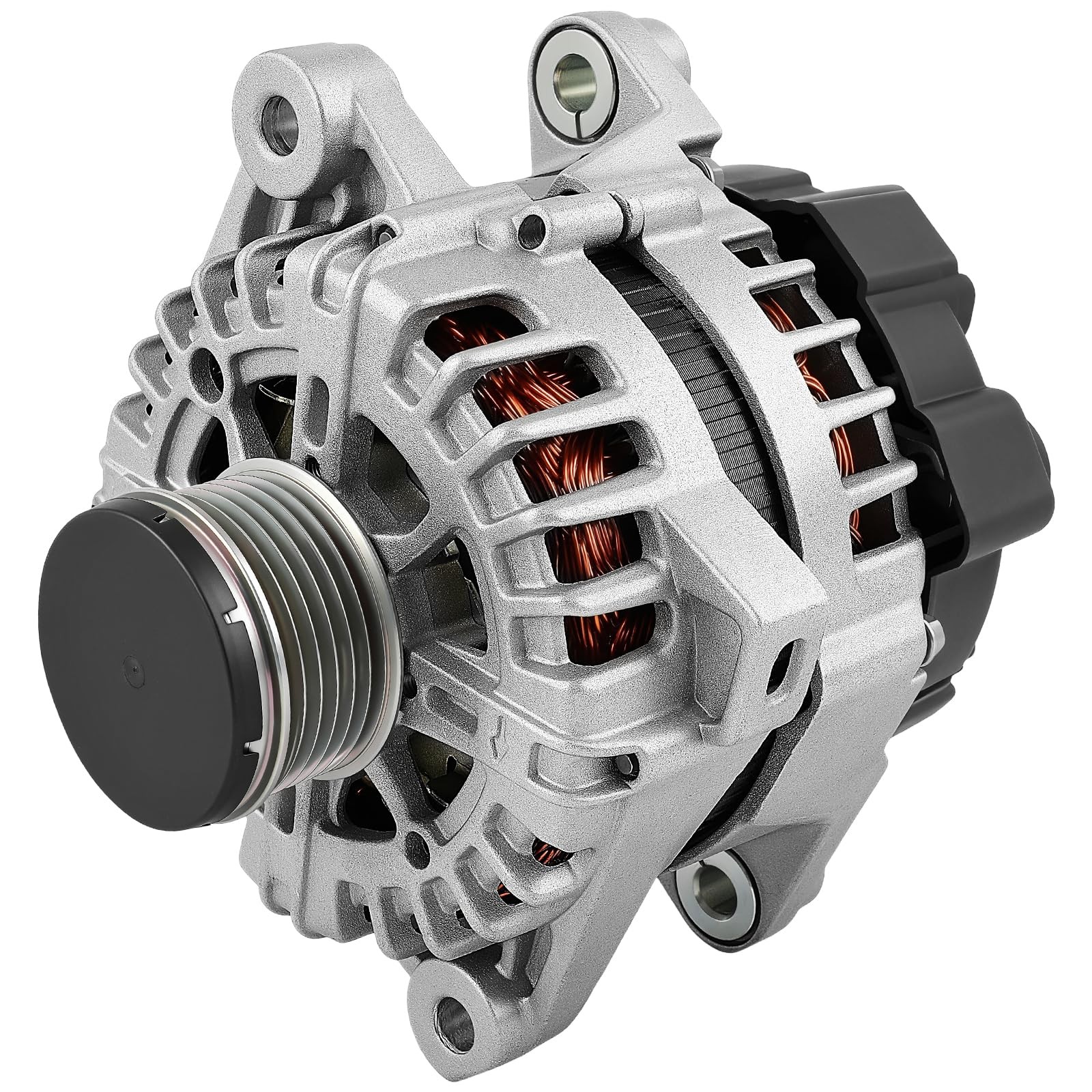 37300-25700 Alternator for SantaFe Sorento 2.4L 12-15 12V 150A CW 6Groove Pulley