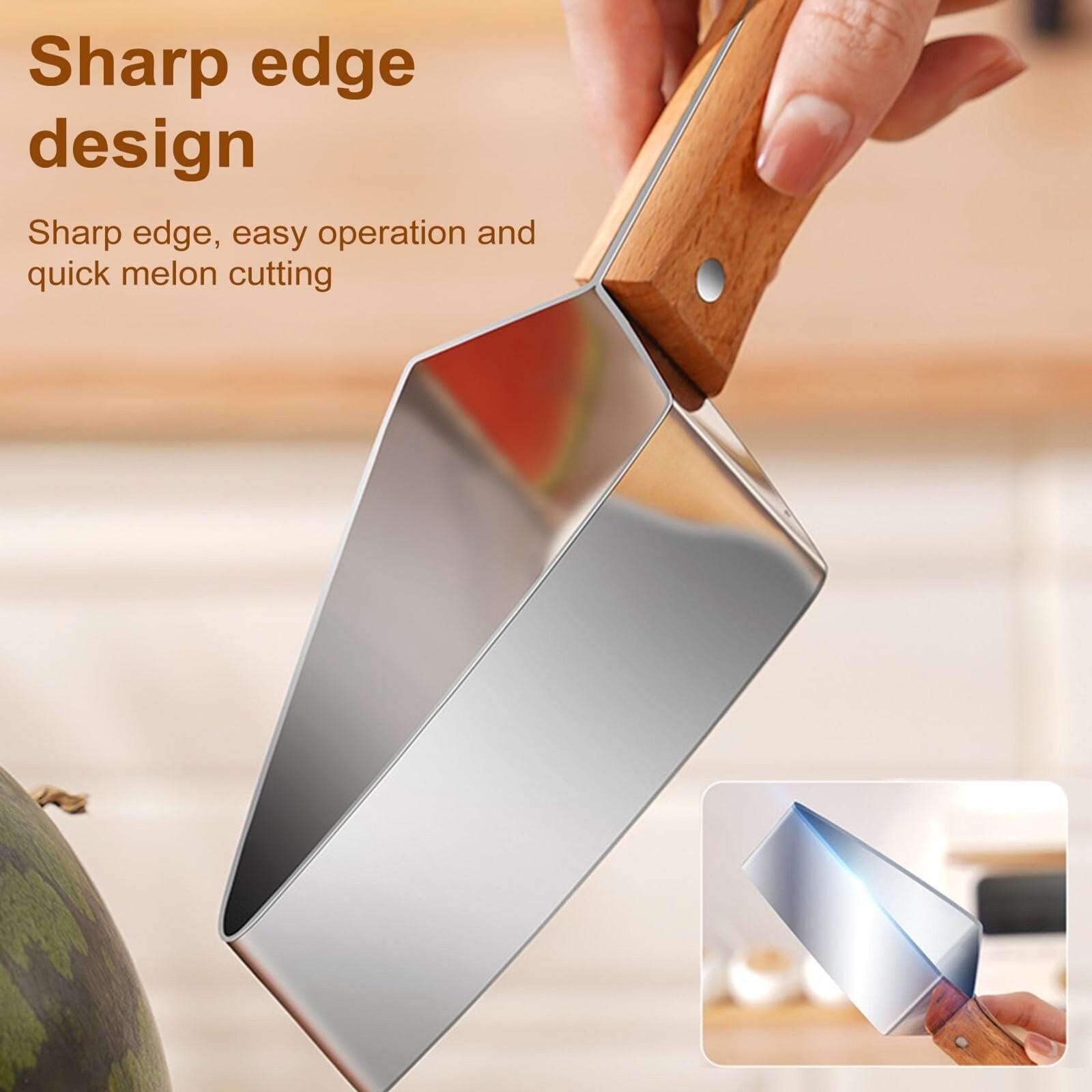 Multi-function Fruit Slicer-Watermelon Slicer, Stainless Watermelon Slicer