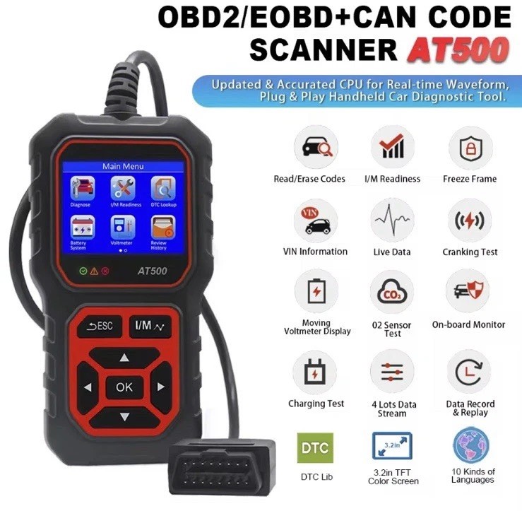 Professional OBD2 Scanner FORD TRANSIT Diagnostic Reader Fault Code Clear Reset