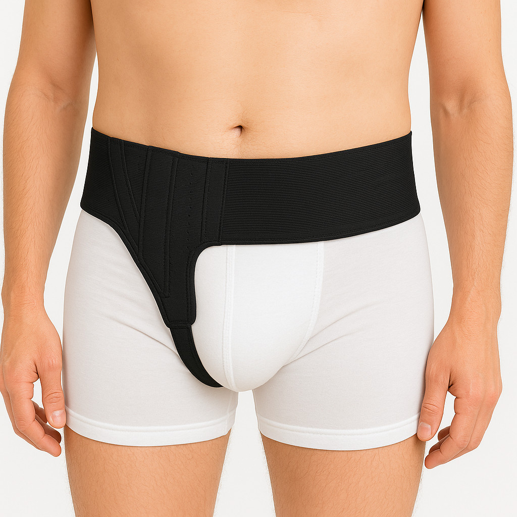 AT Surgical Right Side Inguinal Hernia Truss Support Straps Groin Belt with Band