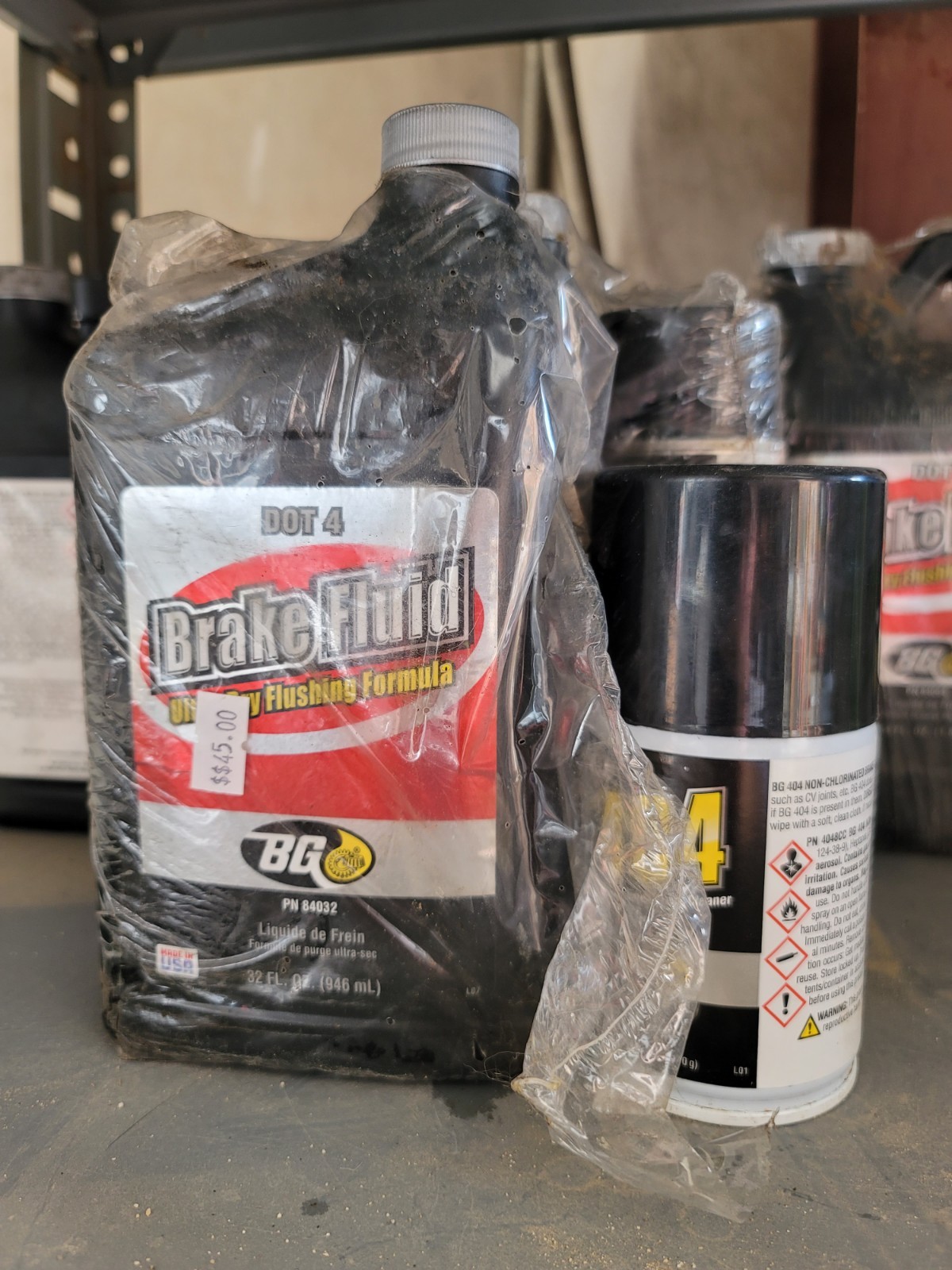 Brake Fluid with Brake Cleaner 1 Quart Bottle Brand New Sealed