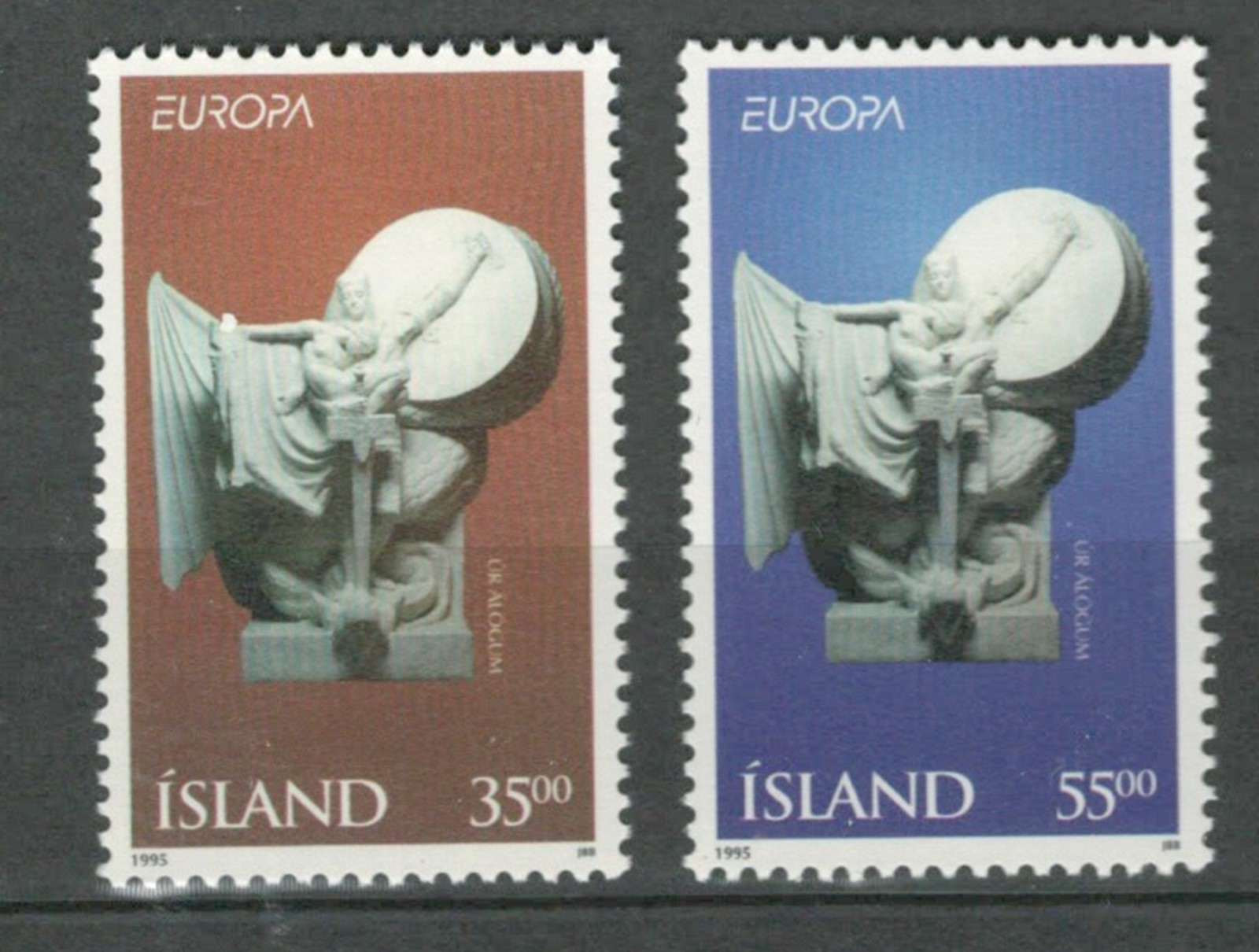 ICELAND BRITISH EUROPE PEACE & LIBERTY COMMEMORATIVE  MNH SET LOT (PEA 524)
