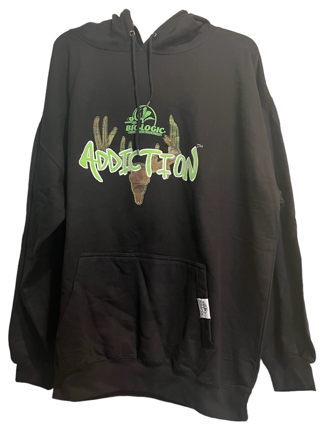 Mossy Oak Yukon Men’s Hoodie 2XL Black  Cotton Blend Hand warmer Pocket NWT