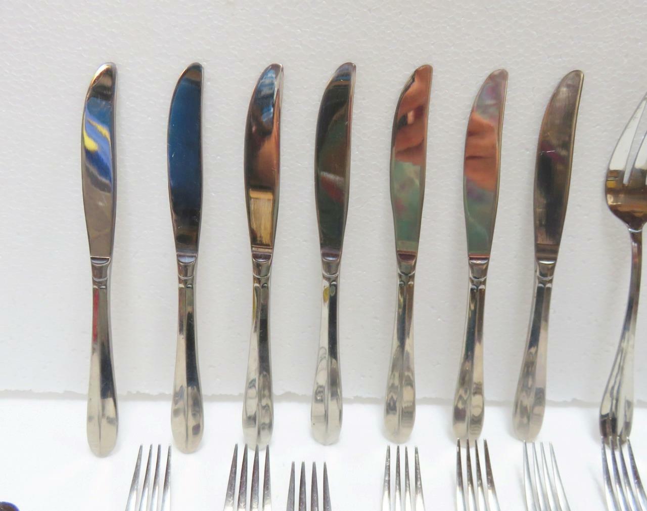 Cambridge Stainless Flatware 28 Piece Lot - Shiny Finish