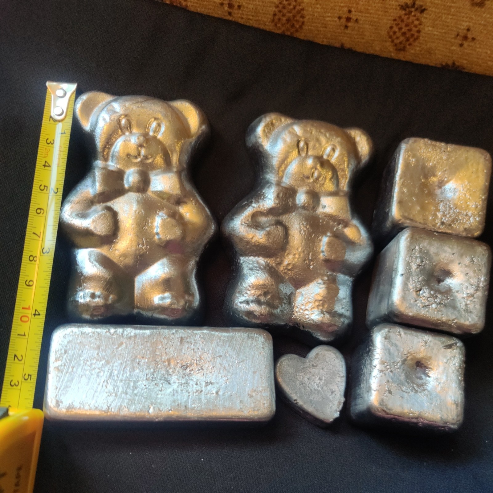 lead ingots 10+ lbs from tire weights