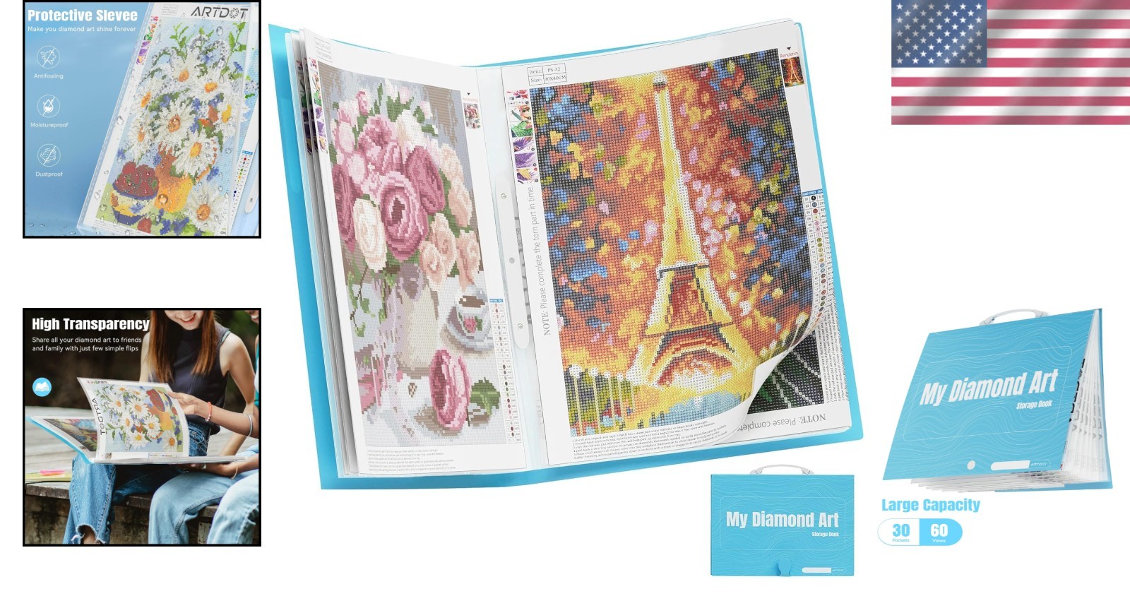Portable Diamond Art Portfolio - Display & Storage