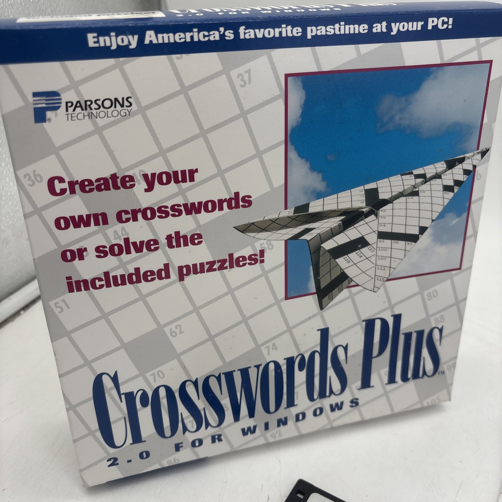 “Crosswords Plus” 2.0 Parsons Technology Computer Game Software Complete