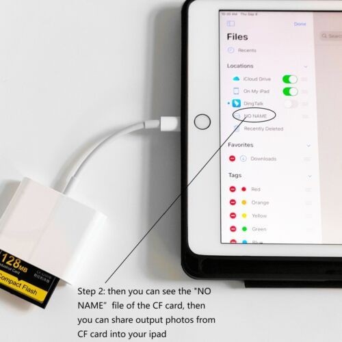 Multi-Card Reader for iPhone iPad SD CF micro SD Adapter for Trail Cameras