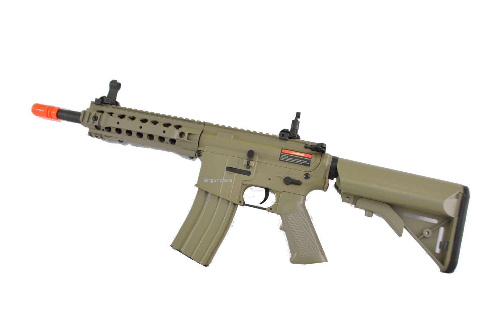 Tan Color Metal Gear Electric Full/Semi-Auto Airsoft M4 Style Airsoft Gun 9516T