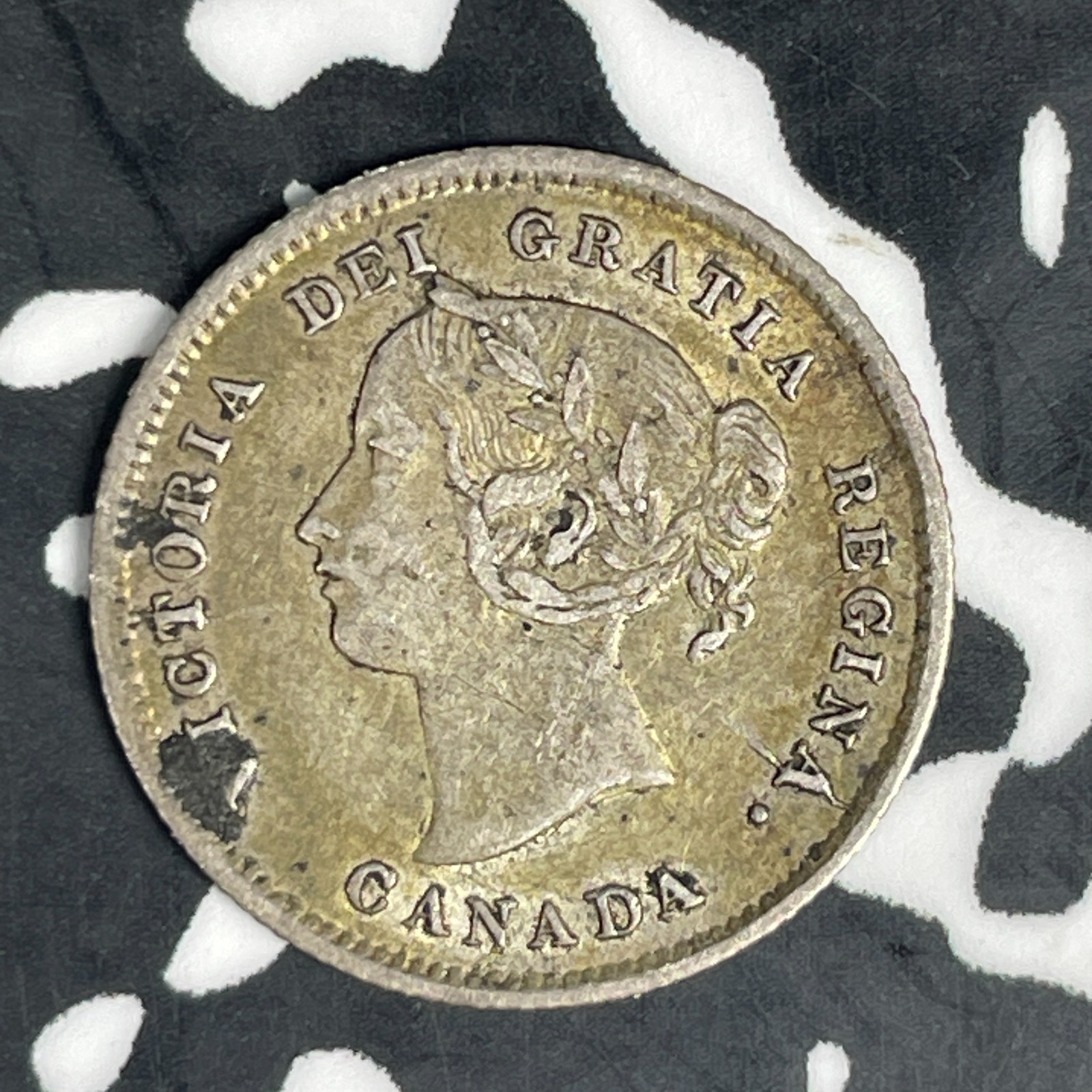 1871 Canada 5 Cents Lot#JM0757 Silver! Nice!