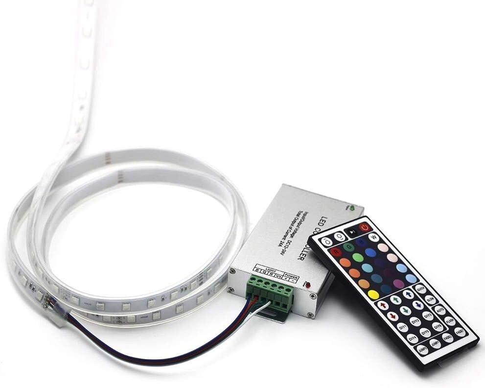 12V-24V DC 24A 288W 44Key IR Remote Controller for RGB LED Strip 5050 3528
