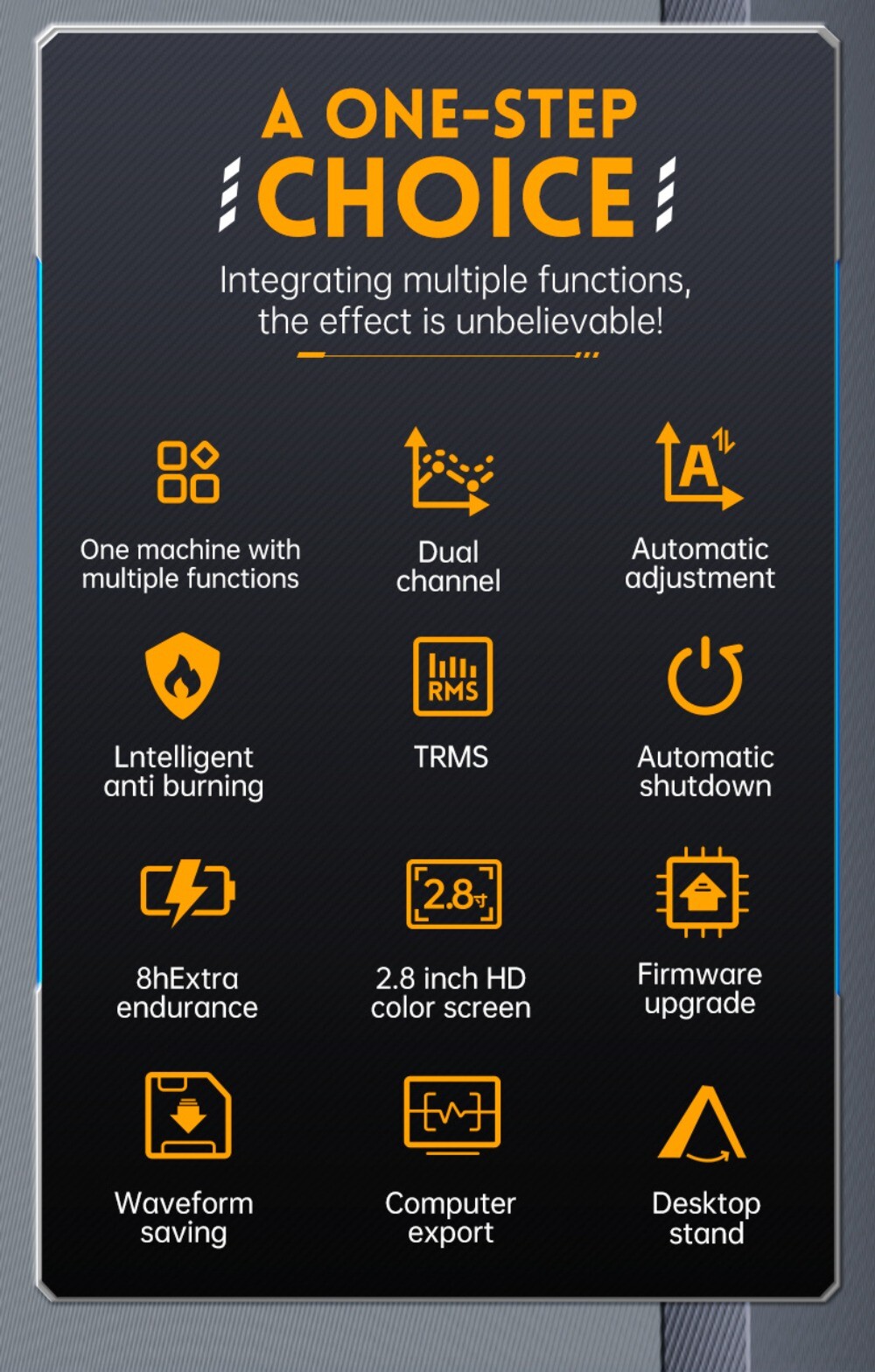 FNIRSI 2C23T Handheld Oscilloscope Digital Multimeter Function Signal Generator