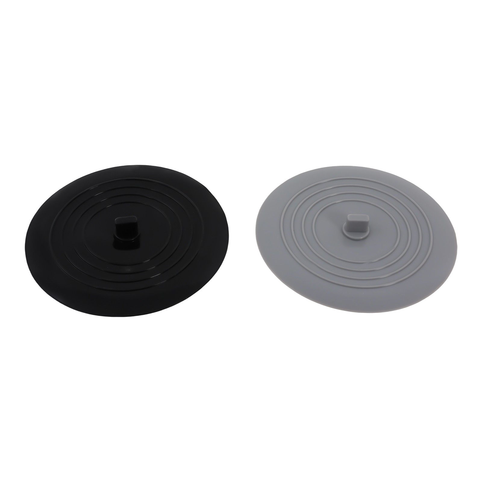 2PCS Silicone Rubber Drain Stopper Kitchen Sink Laundry Bathtub Floor Water Plug