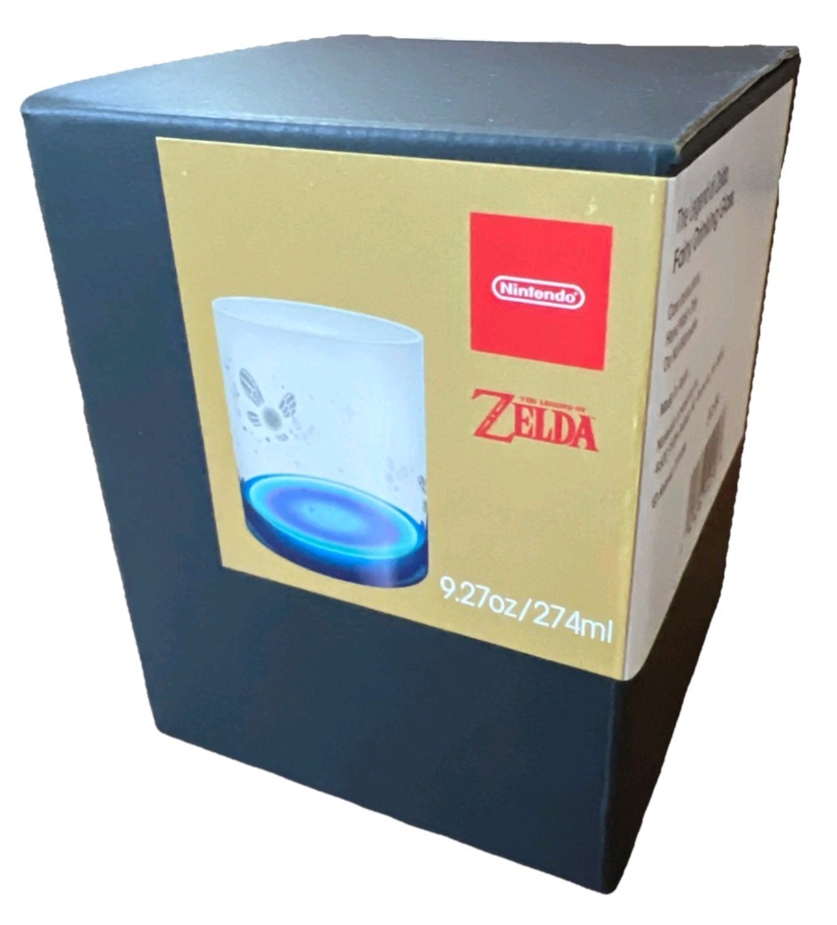 The Legend of Zelda Glass Fairy Fountain 8.45oz Cup Nintendo New 🆕 USA ✅