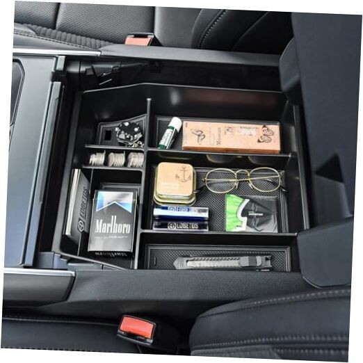 Center Console Organizer Compatible with Ford F150 2021-2023 Accessories black