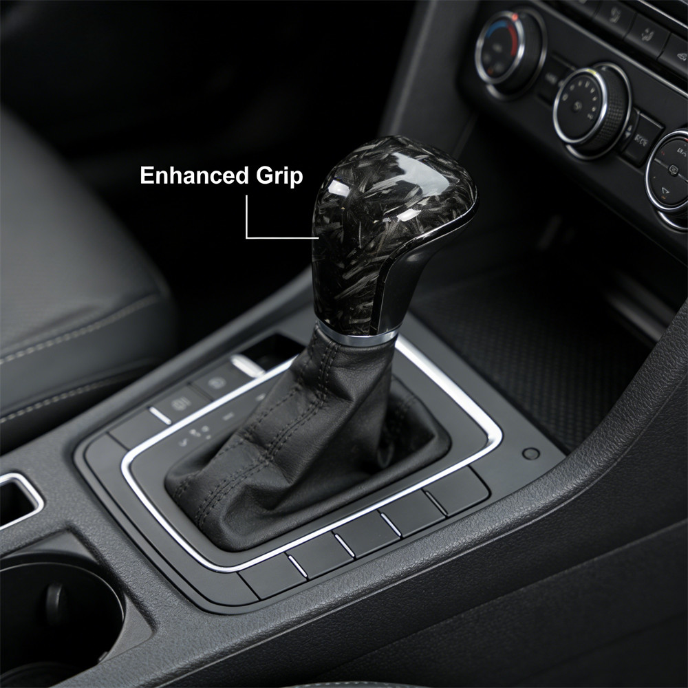 Forged Carbon Fiber Gear Shift Knob Cover Trim for Toyota Premium Interior
