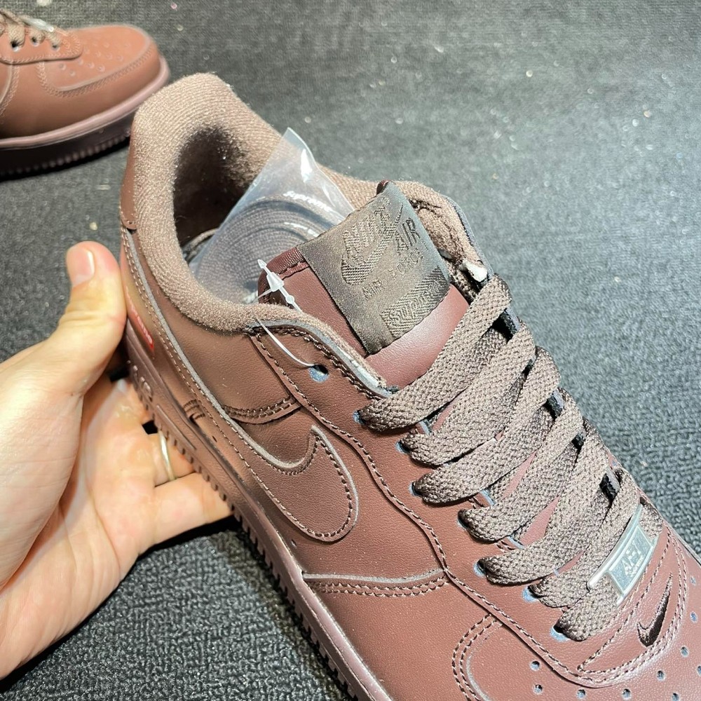 CU9225-200 Force 1 Low x Supreme Baroque Brown 2023