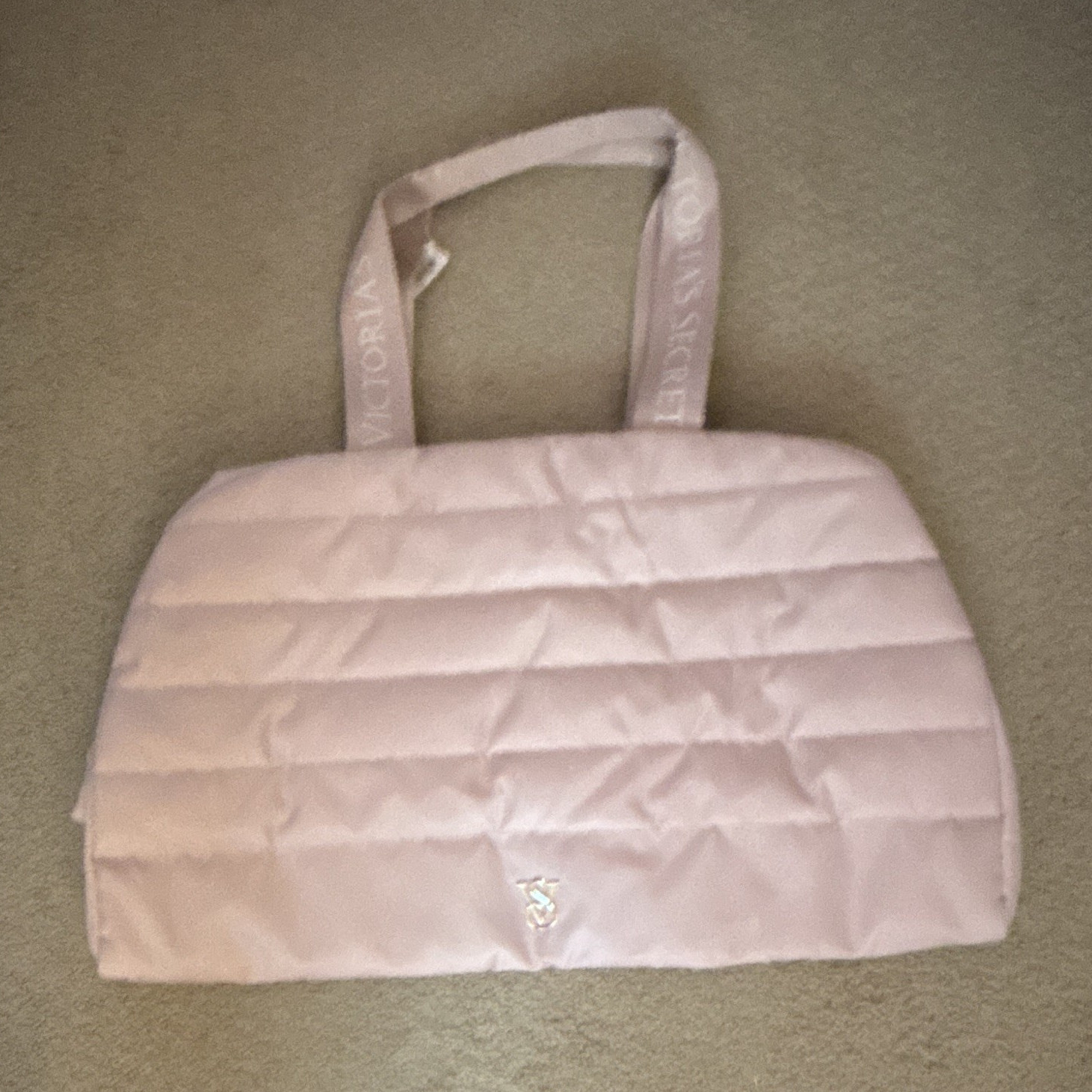 Victoria's Secret Pink Quilted Zip weekender Bag/Case with Handles