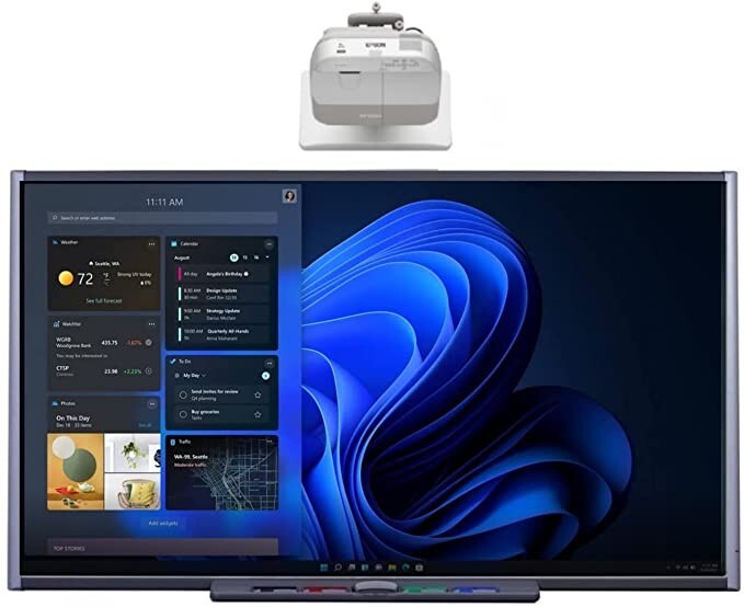 Interactive whiteboard system. (1 year guarantee)