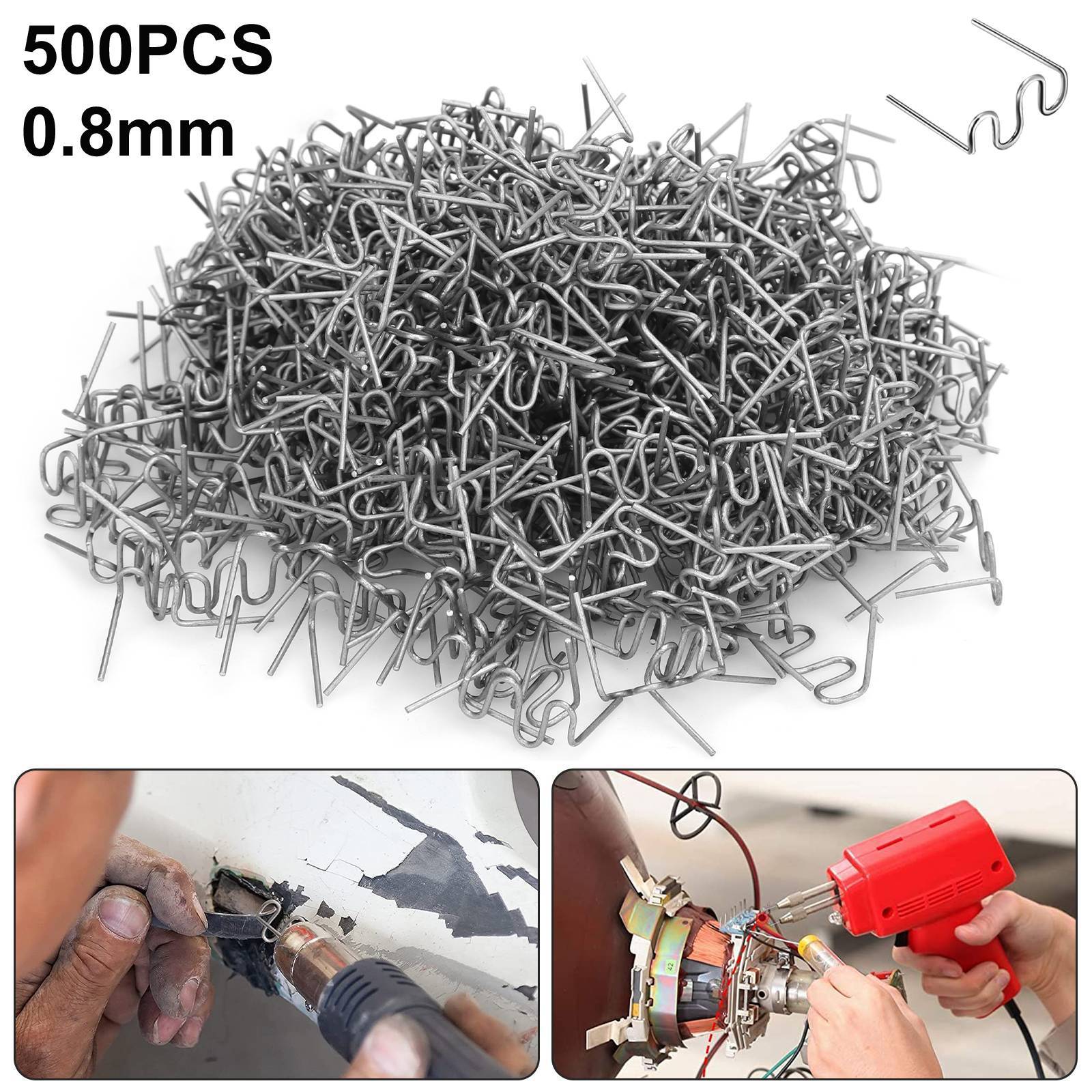 500X Hot Staple Plastic Welding for Car Bumper Fender Welder Stapler Repair Kit