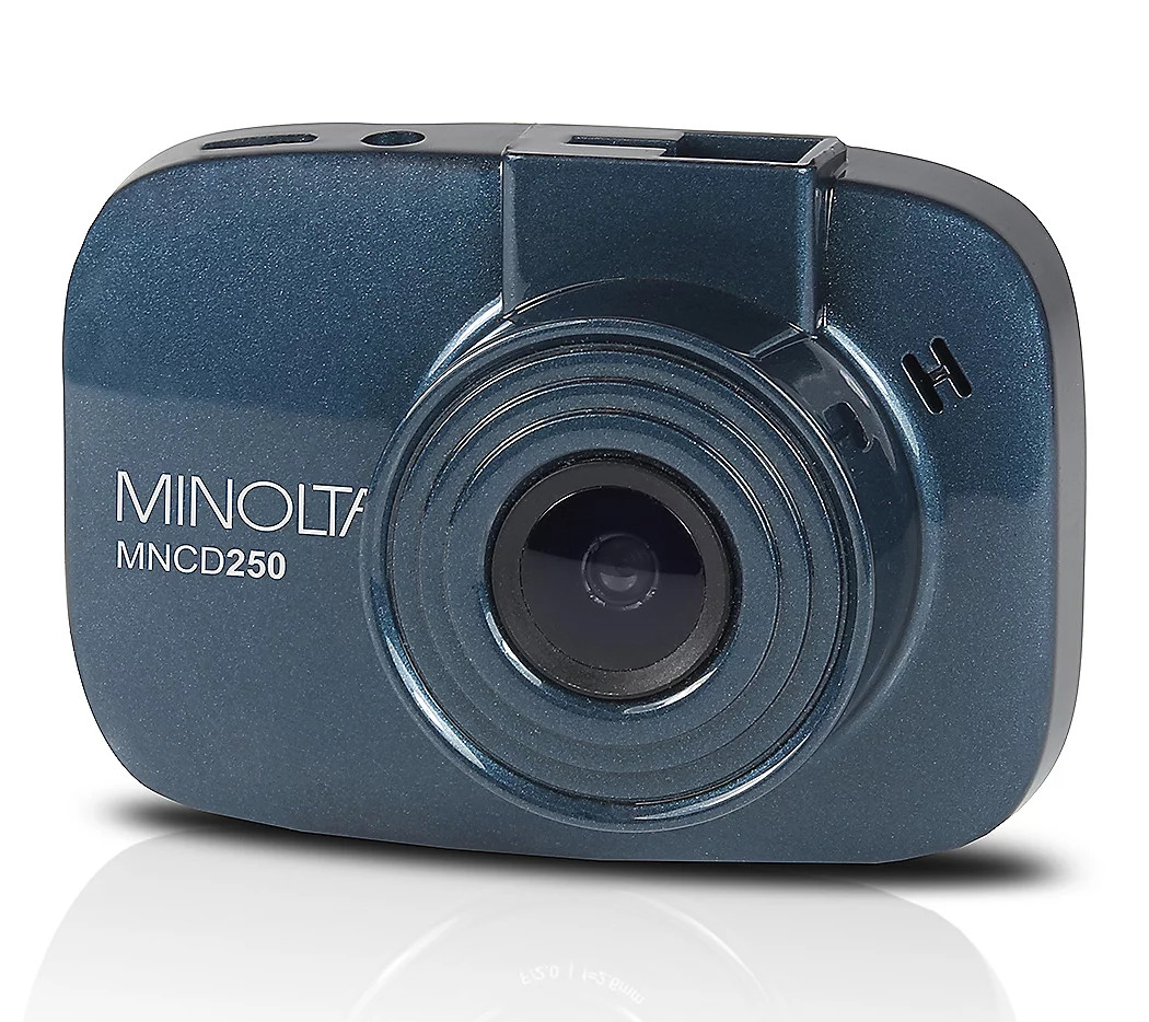 Minolta MNCD250 Full HD 12MP 2.2" LCD Screen Car Dash Cam - Blue | Brand New