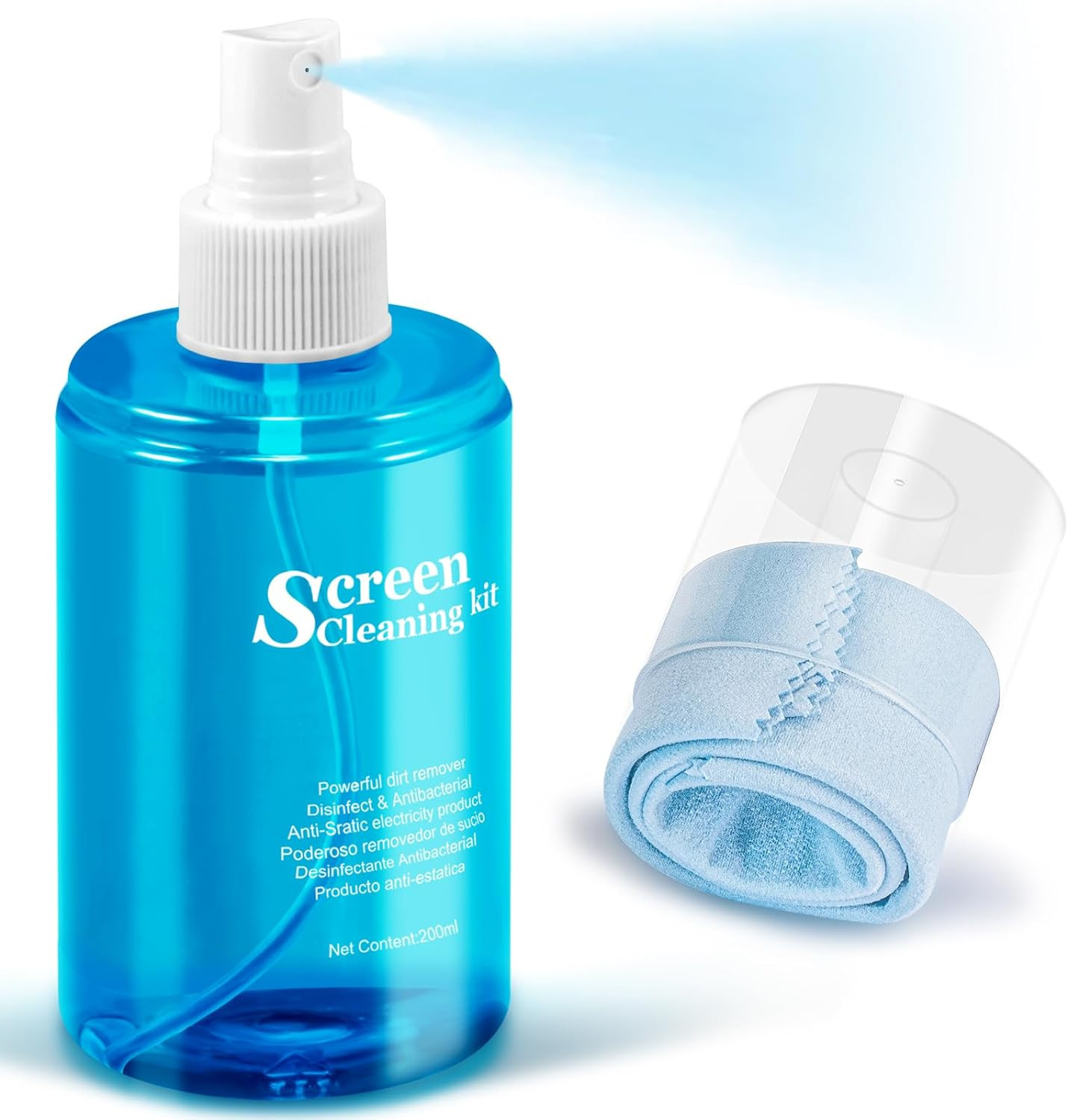 Car Screen Cleaner Spray,  TV Computer Laptop Touchscreen Mist Cleaning Kit Wipe