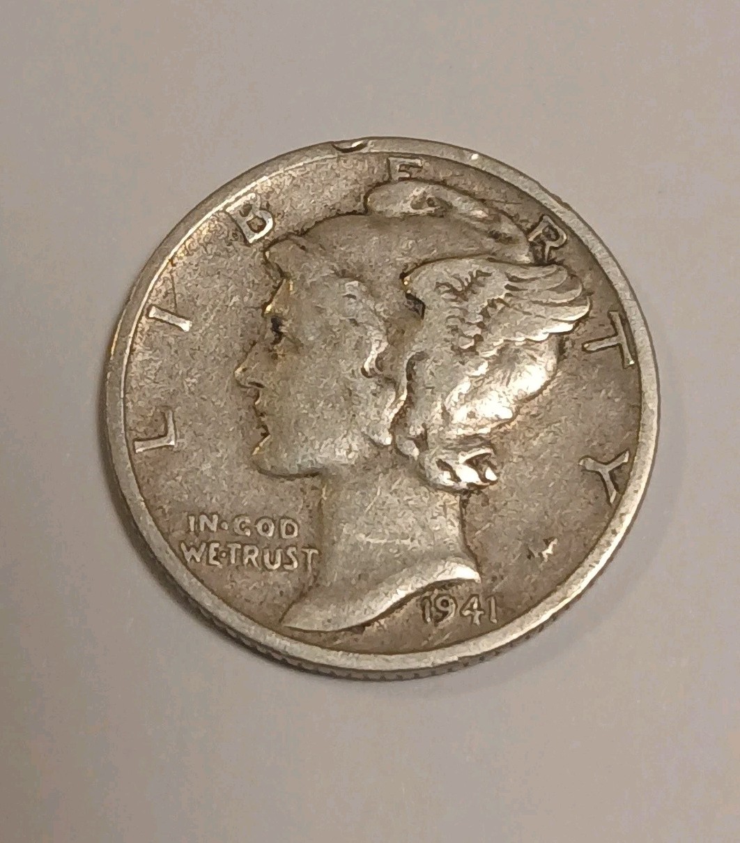 1941 S Mercury Dime - Very Fine - 90% Silver -  10c -  Winged Liberty - US Coin