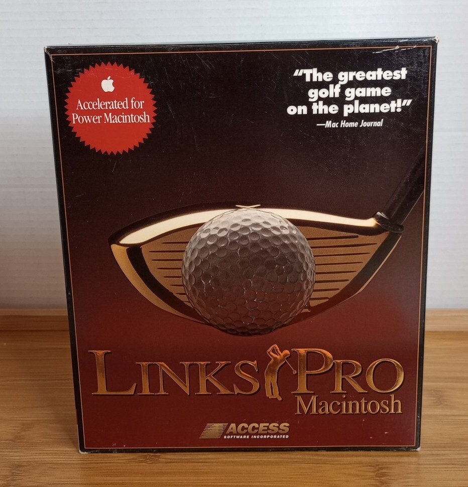 Links Pro Macintosh CD-Rom by ACCESS Software, Inc. 1994. Complete. Untested