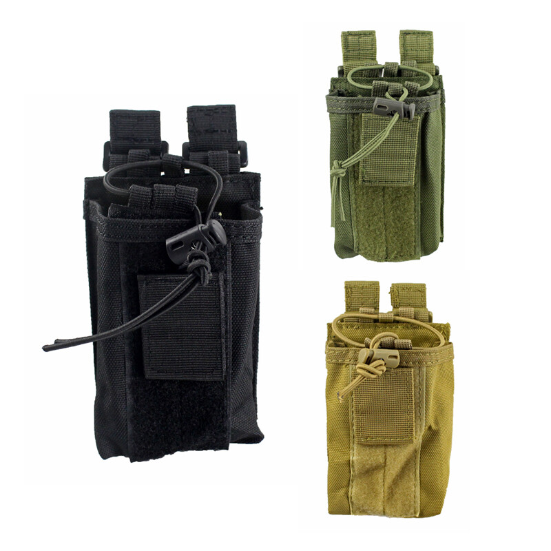Tactical Molle Radio Holster Military Heavy Duty Radios Pouch Bag Adjustable