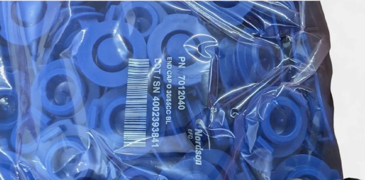 Nordson EFD 7012040 - END CAP O 30/55CC BL    250/ pack Nordson p/n 7012197