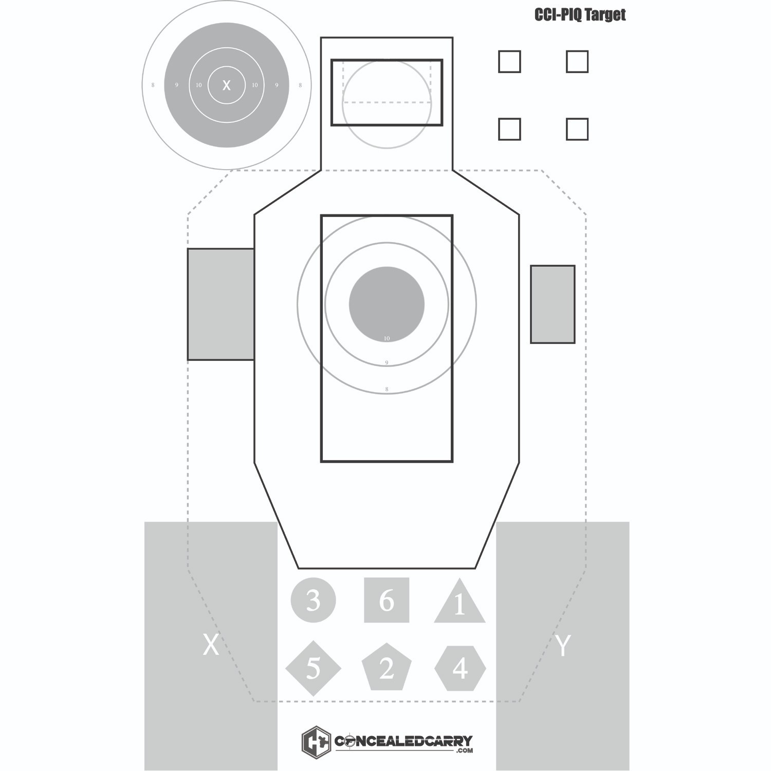 CCI Pistol Intelligence Target – 100 Pack