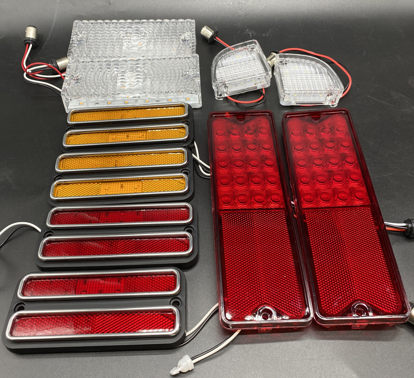 1969-1970 Chevy GMC Truck LED Lens Assembly Package Set A