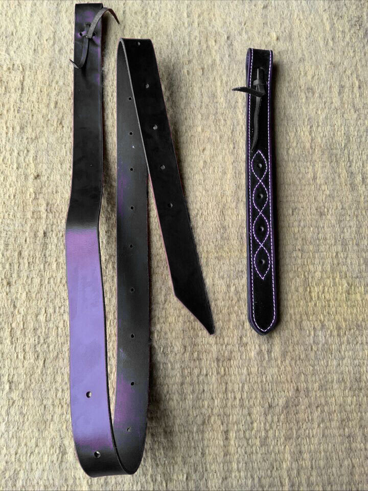 Horse Western Saddle Leather Off Billet & Latigo/Cinch Strap Set 6' Latigo