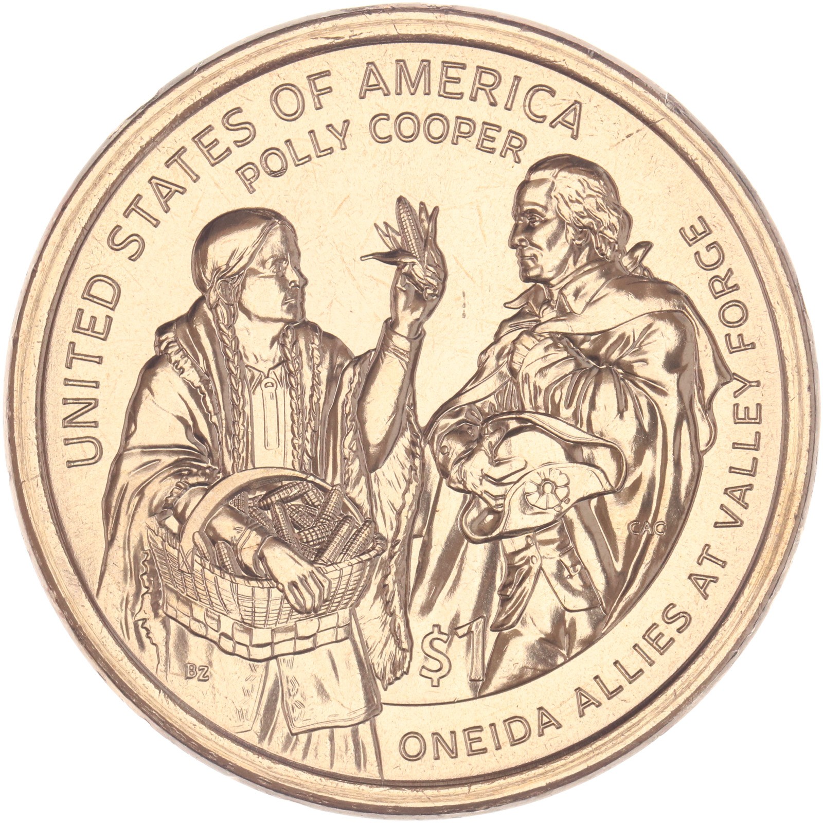 2026 D Native American Sacagawea Dollar Oneida Allies at Valley Forge BU