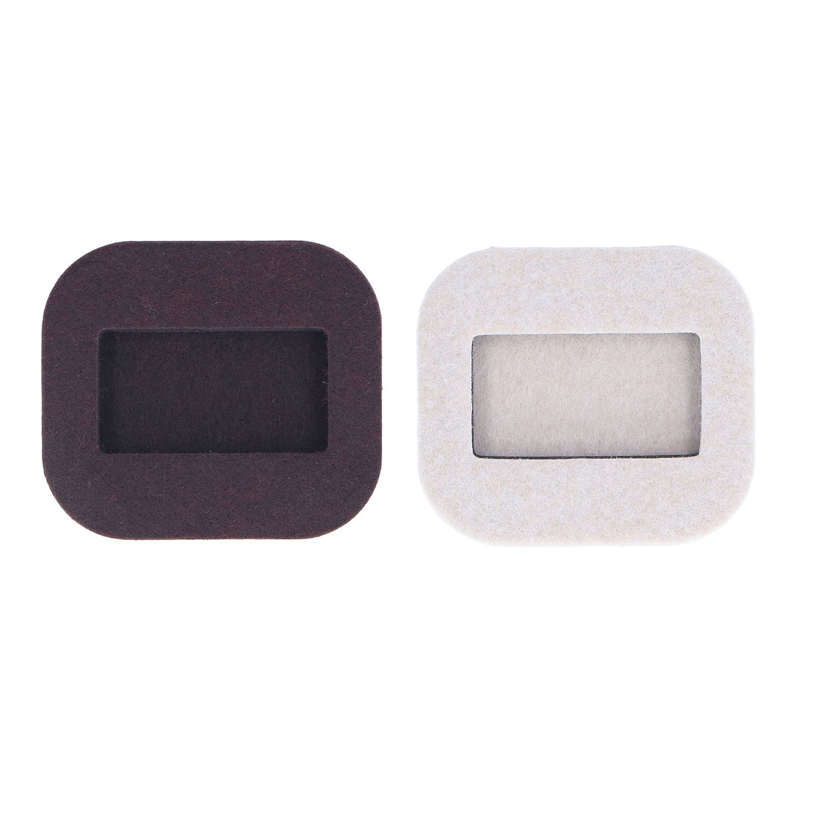 5 Pcs Felt Caster Cup Rectangle Concave Office Chair Roller Fixing Pad Furniture