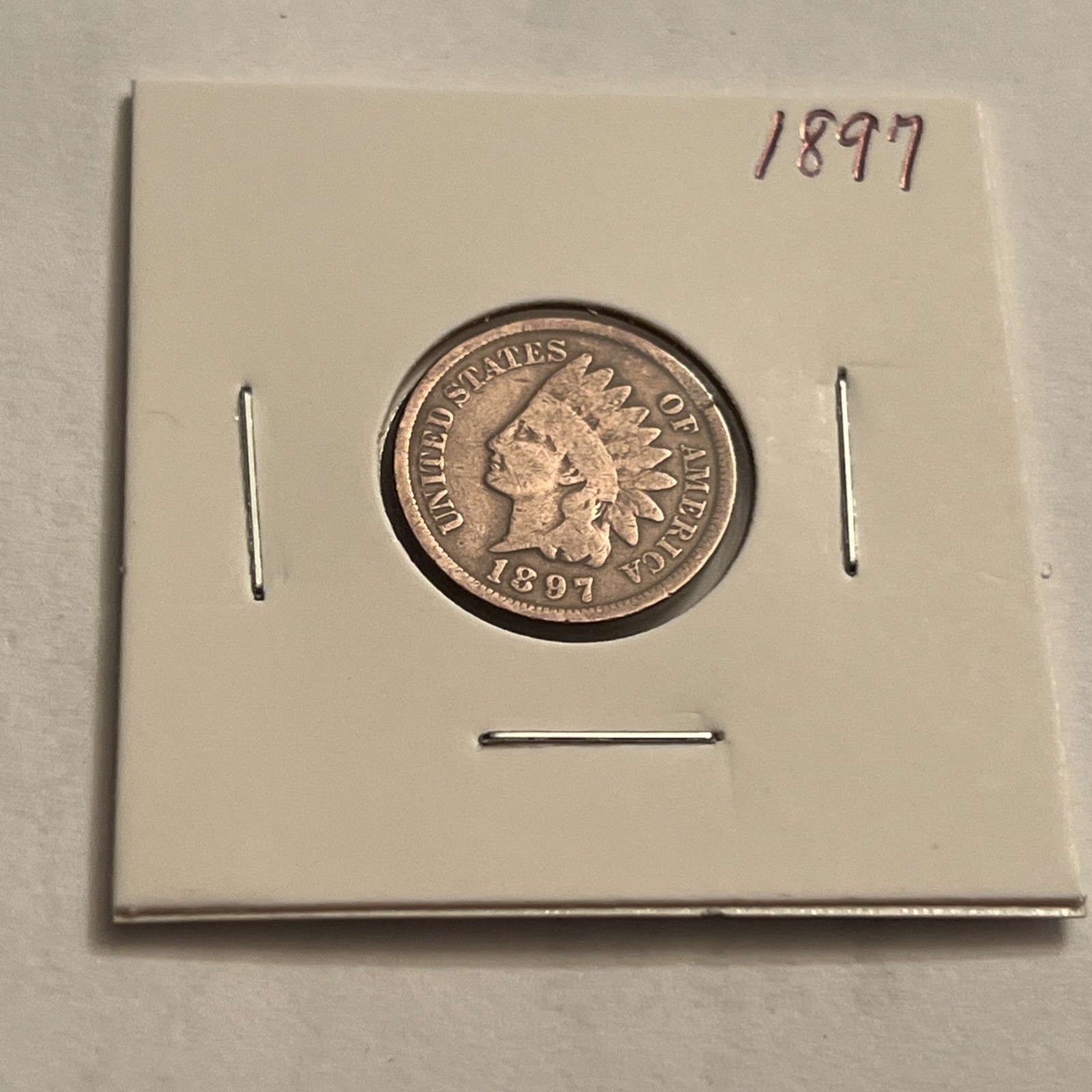 1897 Indian Head Cent VG Details Bold Reverse Clean Example BN1310