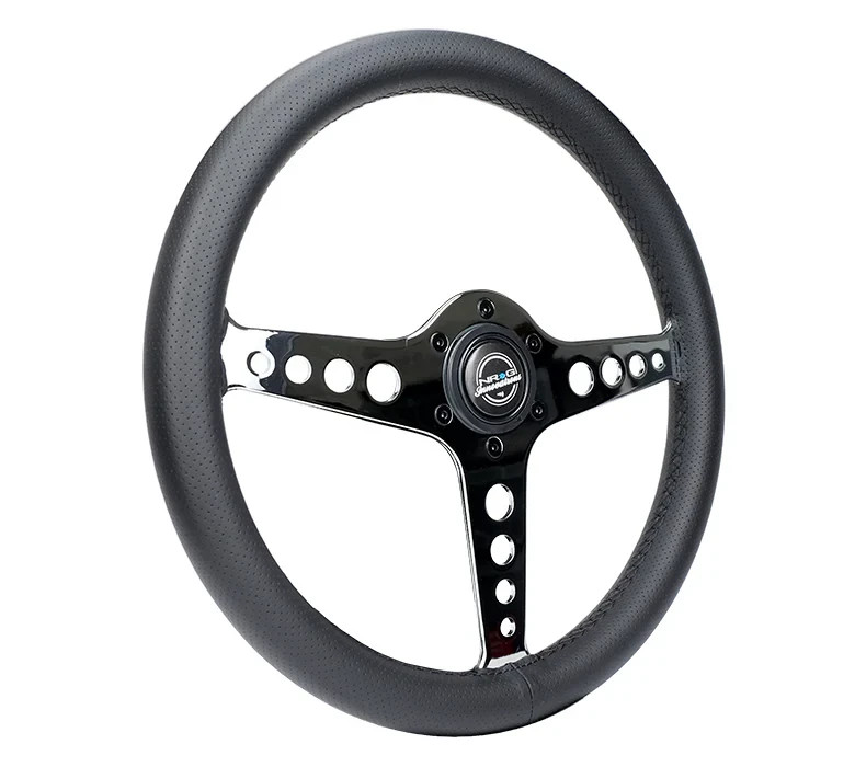 🔥NRG ST-034CH-PR 350mm Sim Racing Light Weight Feedback Steering Wheel - DRIFTZ