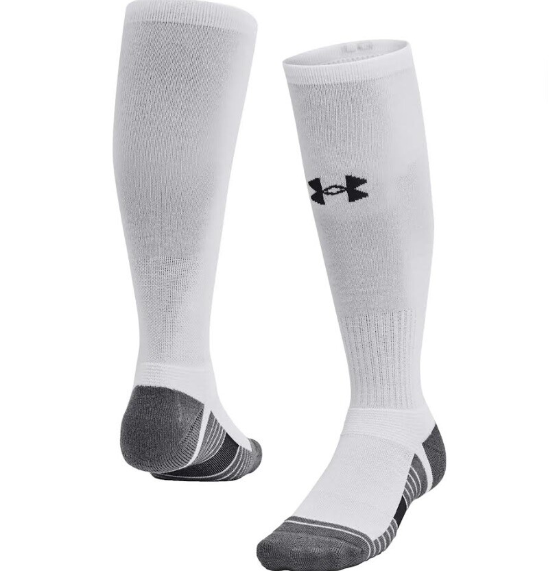 Under Armour UA Team Cushioned Over The Calf Baseball Football Socks 1386253