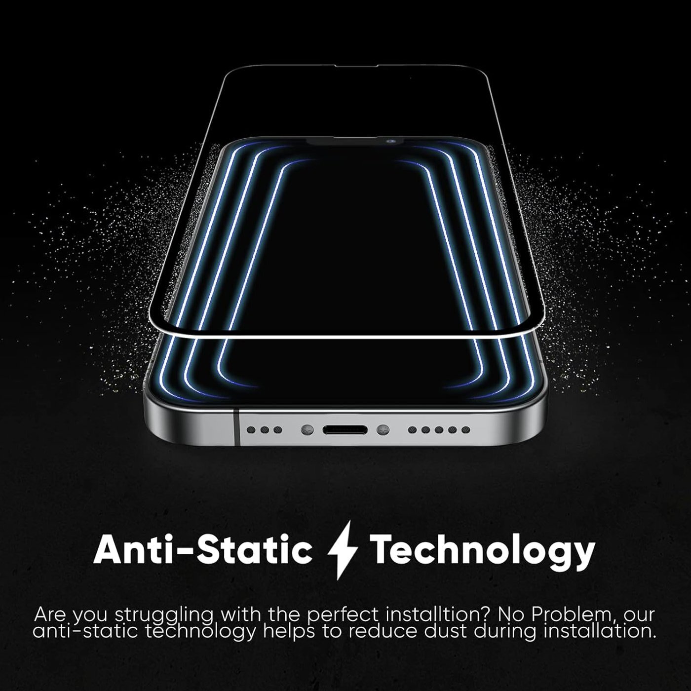 2-Pack Edge-to-Edge Full Coverage HD Tempered Glass Screen Protector for iPhone
