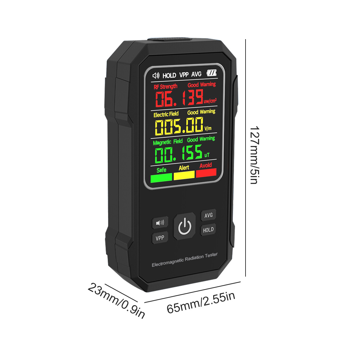 Digital EMF Meter Electromagnetic Field Radiation Detector LCD Geiger Counter US